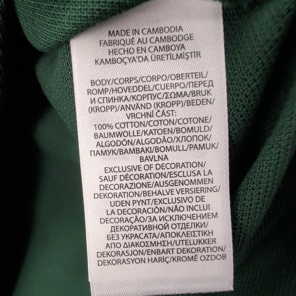 Polo Ralph Lauren‎ Polo Shirt Mens LT Tall Green Pique Polo Match 3 Triple Pony